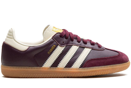 Adidas Samba OG Maroon Gold Metallic