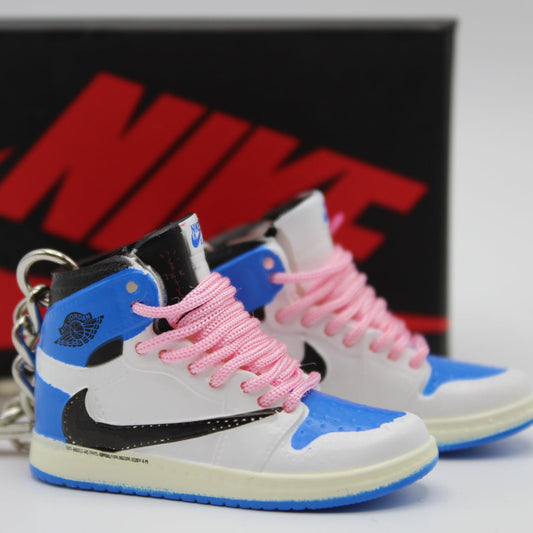 Portachiavi Jordan 1 High Travis & Fragment Laccio Rosa