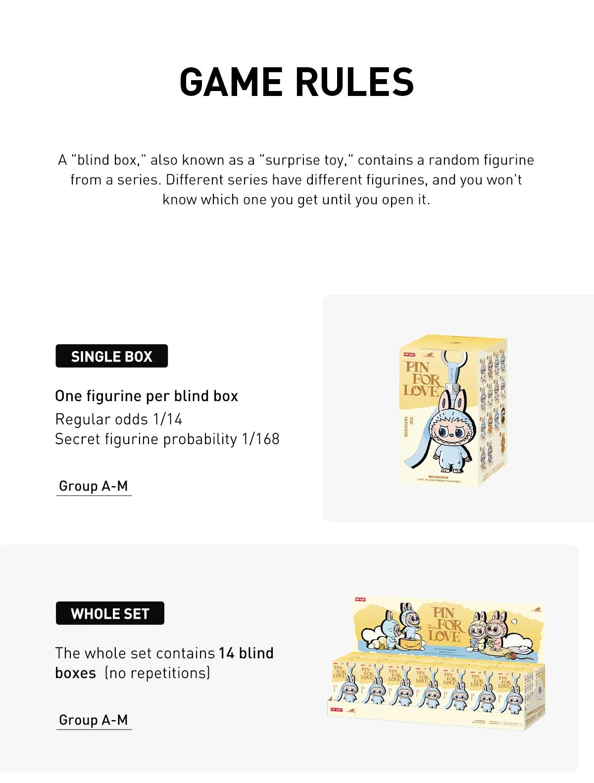 LaBubu The MONSTERS Pin for Love Series (A-M)