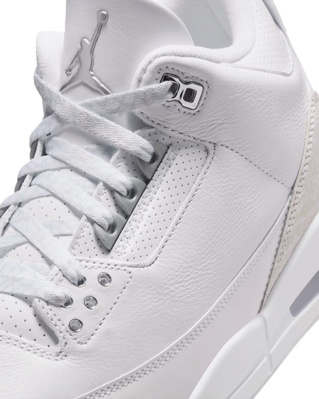 Air Jordan 3 White and Silver "PURE MONEY"