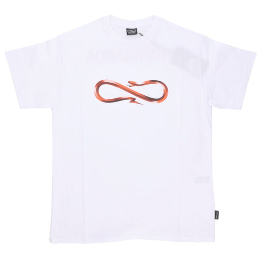 T-SHIRT Logo Steel Tee White Arancio