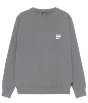 FELPA CREWNECK GREY LOGO VERTICAL