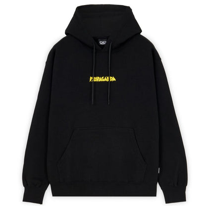 FELPA HOODIE BLACK RIBS DEMONI