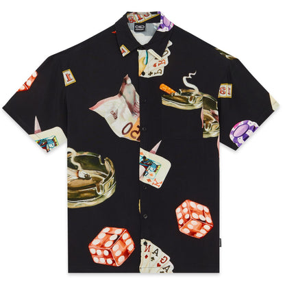 Camicia Stampa Royal Flush nera