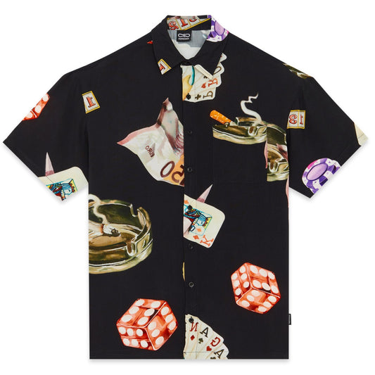 Camicia Stampa Royal Flush nera