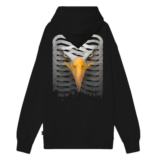 Felpa Ribs Eagle Hoodie Black