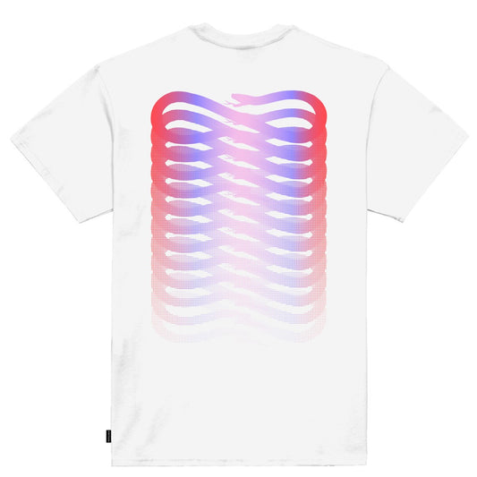 T-SHIRT Ribs Gradient White