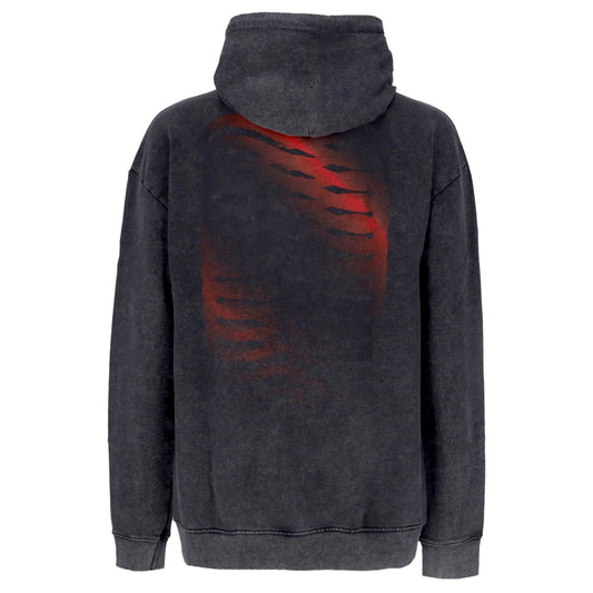 FELPA HOODIE STONE RIBS RED