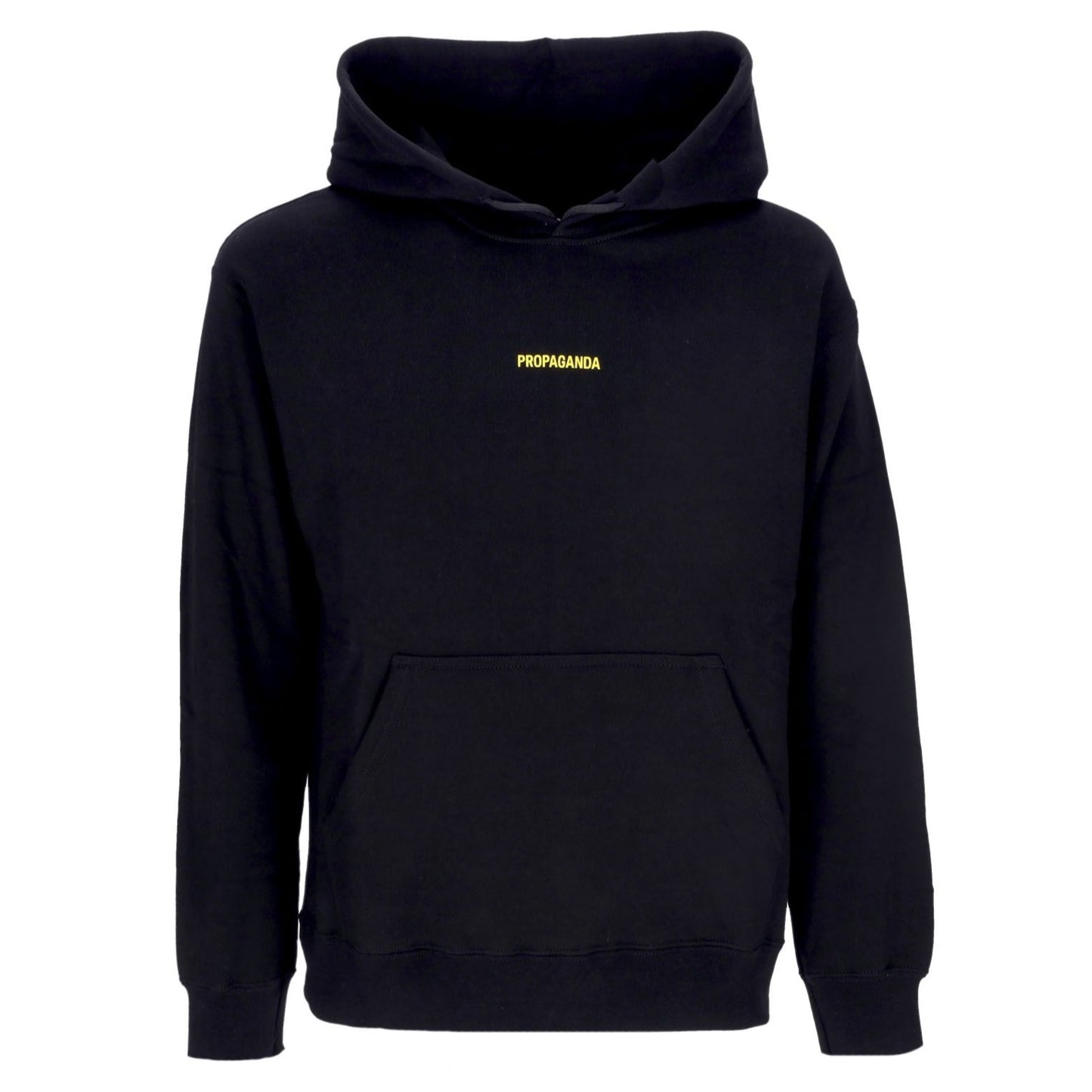 FELPA HOODIE BLACK RIBS YELLOW