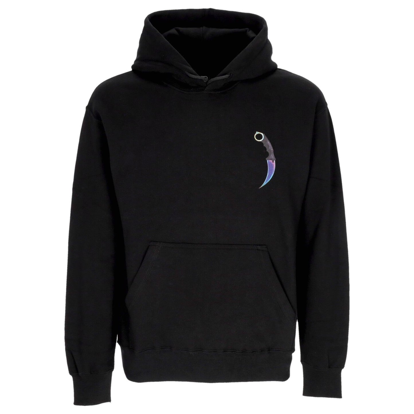 FELPA HOODIE BLACK RAINBOW