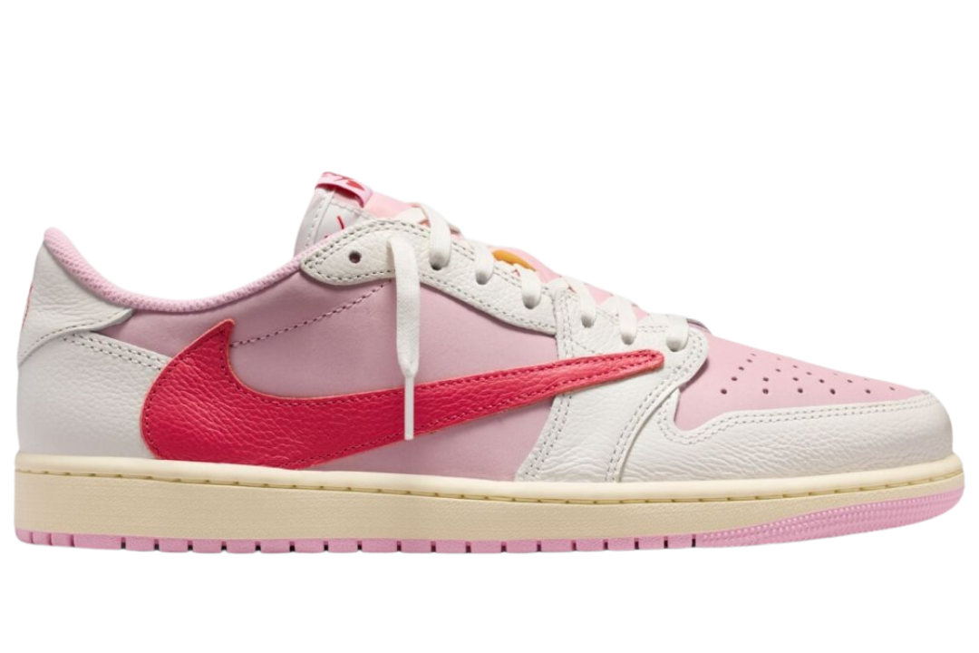 Air Jordan 1 Retro Low OG SP Travis Scott Sail Tropical Pink
