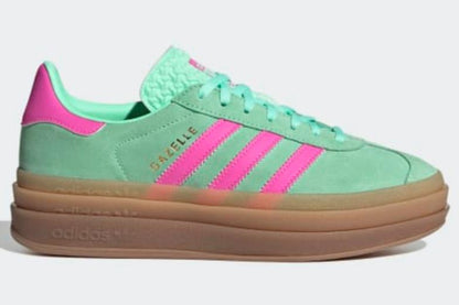 Adidas Gazelle Bold Pulse Mint Screaming Pink Gum M2