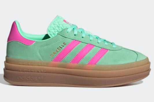 Adidas Gazelle Bold Pulse Mint Screaming Pink Gum M2