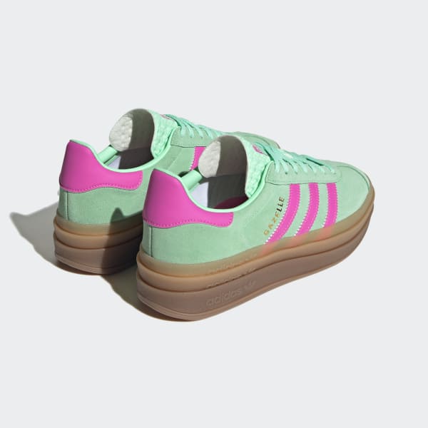 Adidas Gazelle Bold Pulse Mint Screaming Pink Gum M2