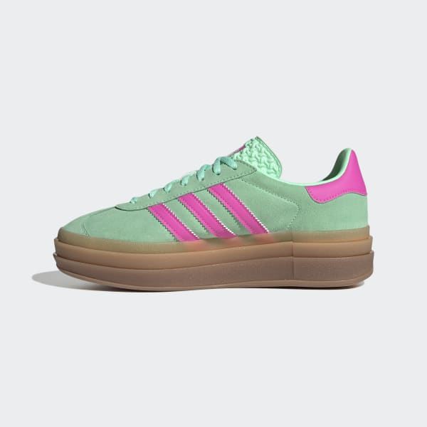 Adidas Gazelle Bold Pulse Mint Screaming Pink Gum M2