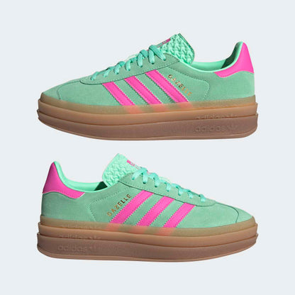 Adidas Gazelle Bold Pulse Mint Screaming Pink Gum M2