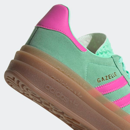 Adidas Gazelle Bold Pulse Mint Screaming Pink Gum M2