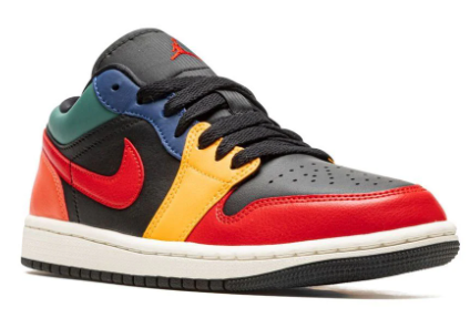 Air Jordan 1 Low SE Black Multi Color W