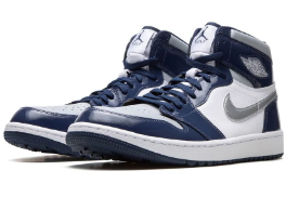 Air Jordan 1 Retro High Golf Patent Midnight Navy