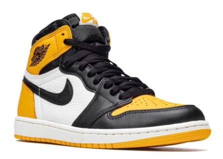 Air Jordan 1 Retro High OG Yellow Toe TAXY