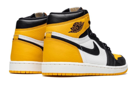 Air Jordan 1 Retro High OG Yellow Toe TAXY