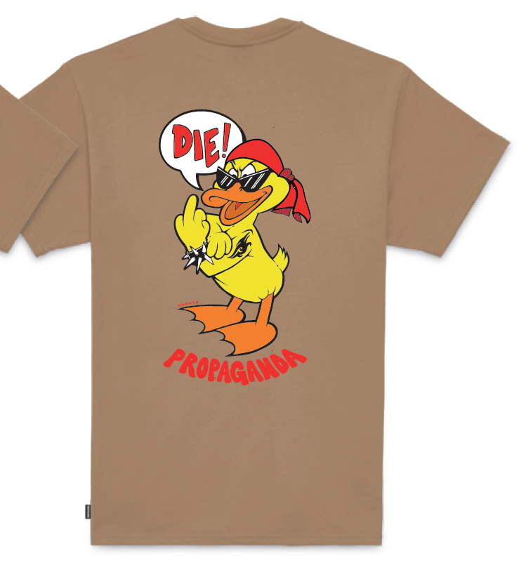 T-SHIRT DUCK YOU Camel