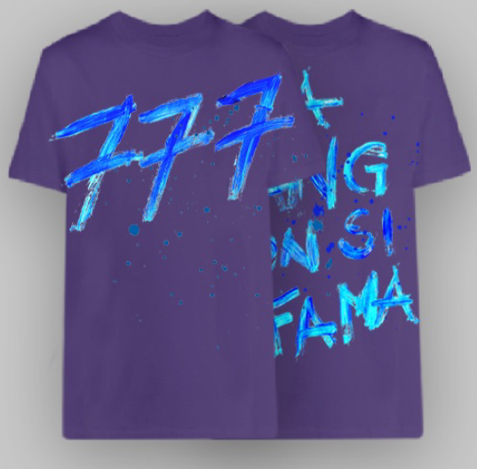 T-Shirt 777 Logo Gang Schizz Viola