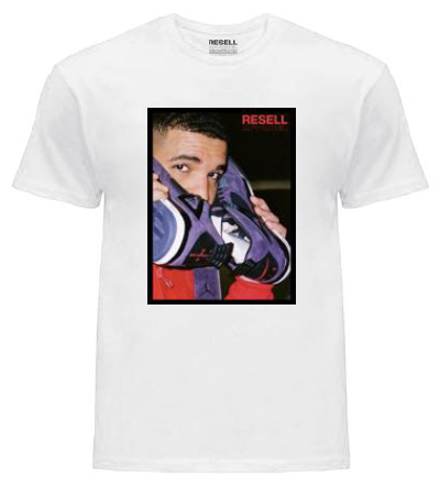 T-SHIRT Resell A. Stampa Jordan 4 Travis Scott Drake