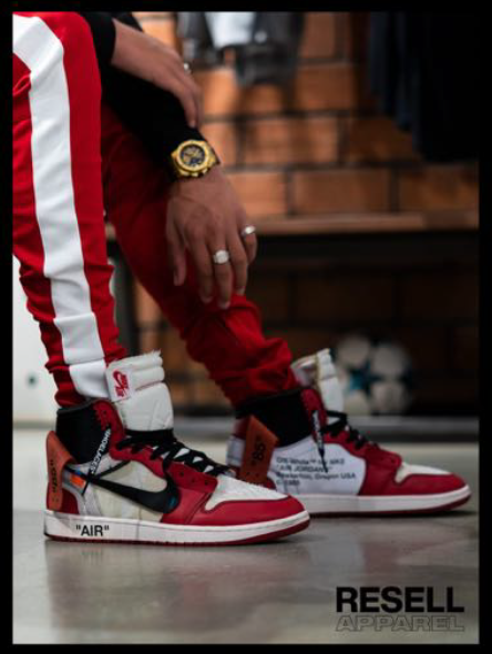 T-SHIRT Resell A. Stampa Jordan 1 Off White