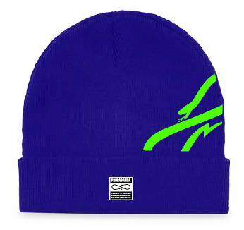 Cappello Uomo Logo Spin Beanie Purple Green Fluo – Dream74