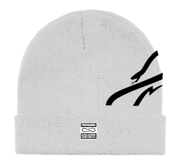 Cappello Uomo Logo Spin Beanie White