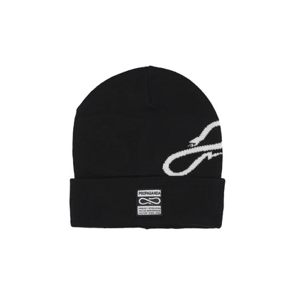 Cappello Uomo Logo Spin Beanie Black