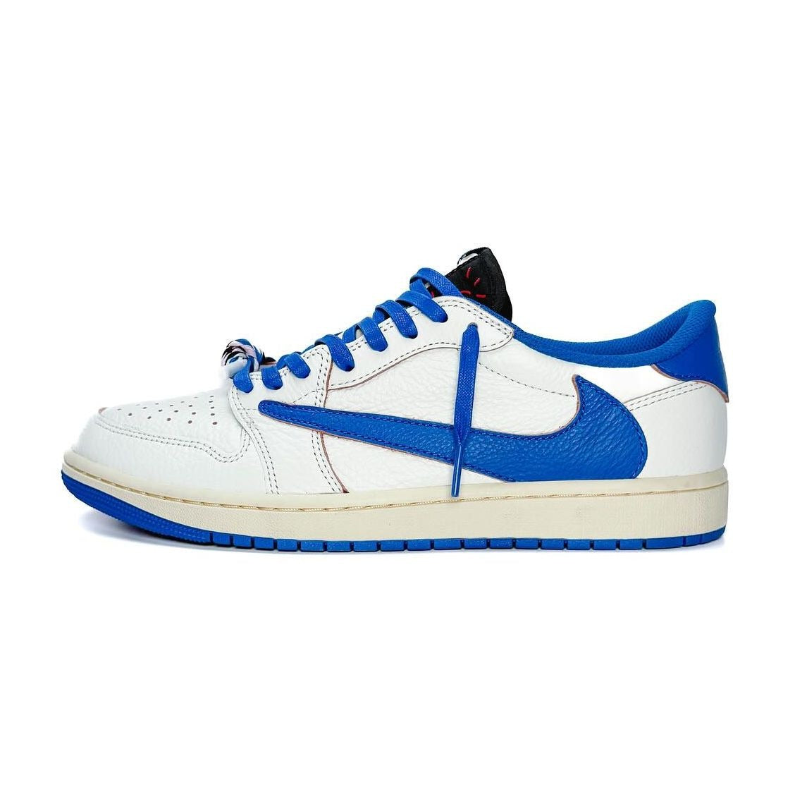 Air Jordan 1 Retro Low OG SP Fragment x Travis Scott Sail Military Blue