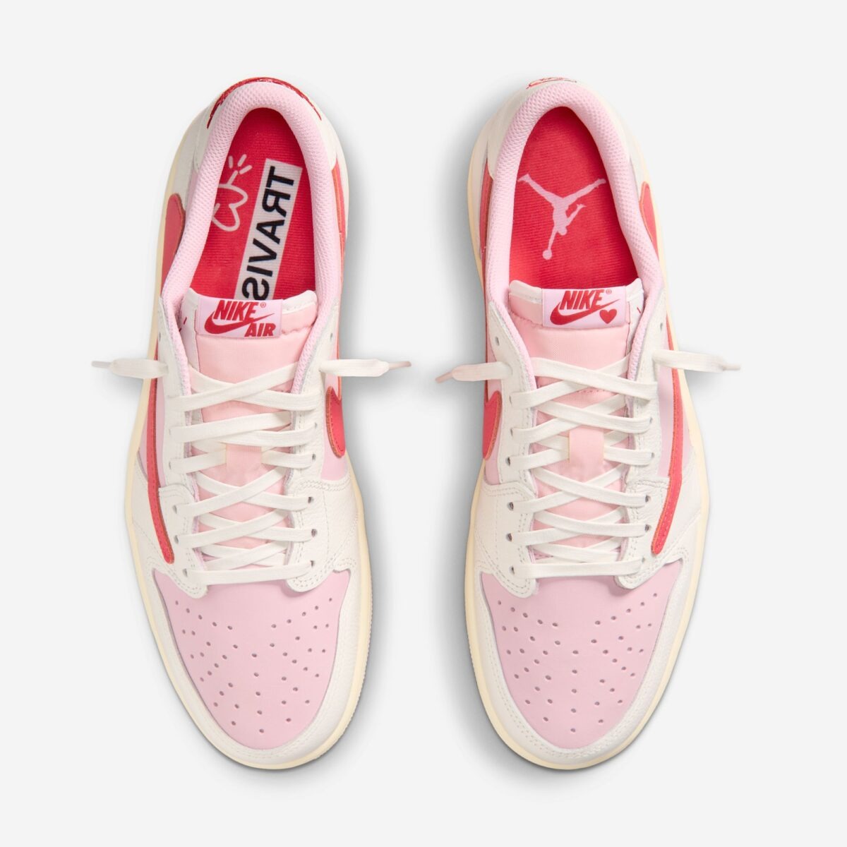 Air Jordan 1 Retro Low OG SP Travis Scott Sail Tropical Pink
