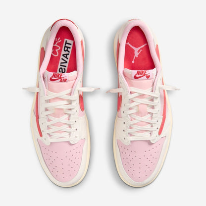 Air Jordan 1 Retro Low OG SP Travis Scott Sail Tropical Pink