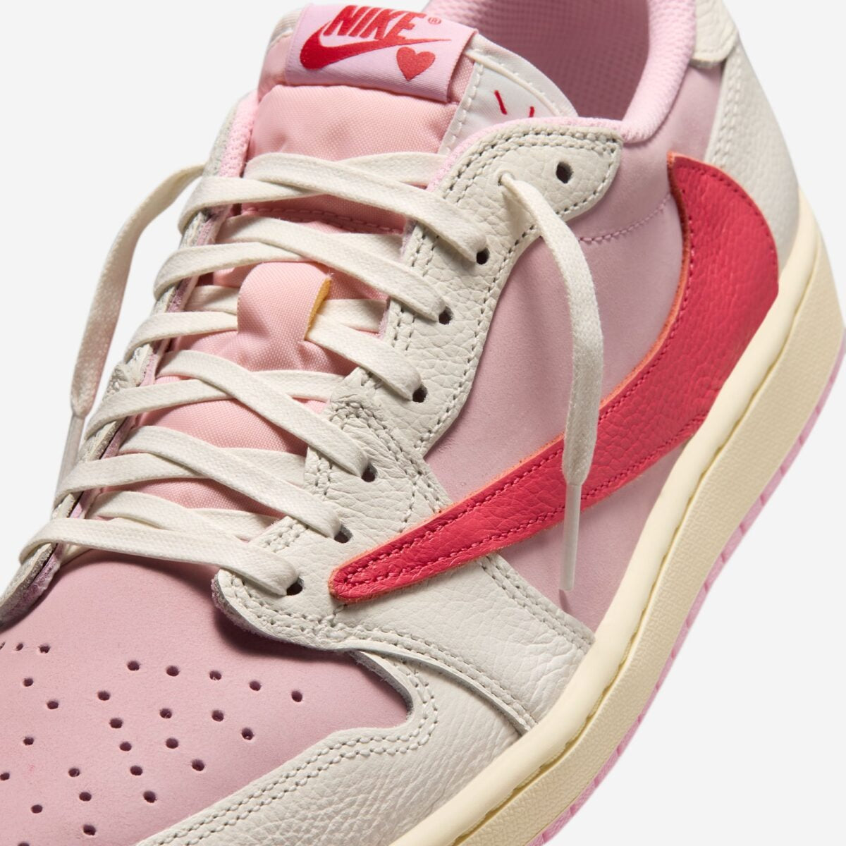 Air Jordan 1 Retro Low OG SP Travis Scott Sail Tropical Pink