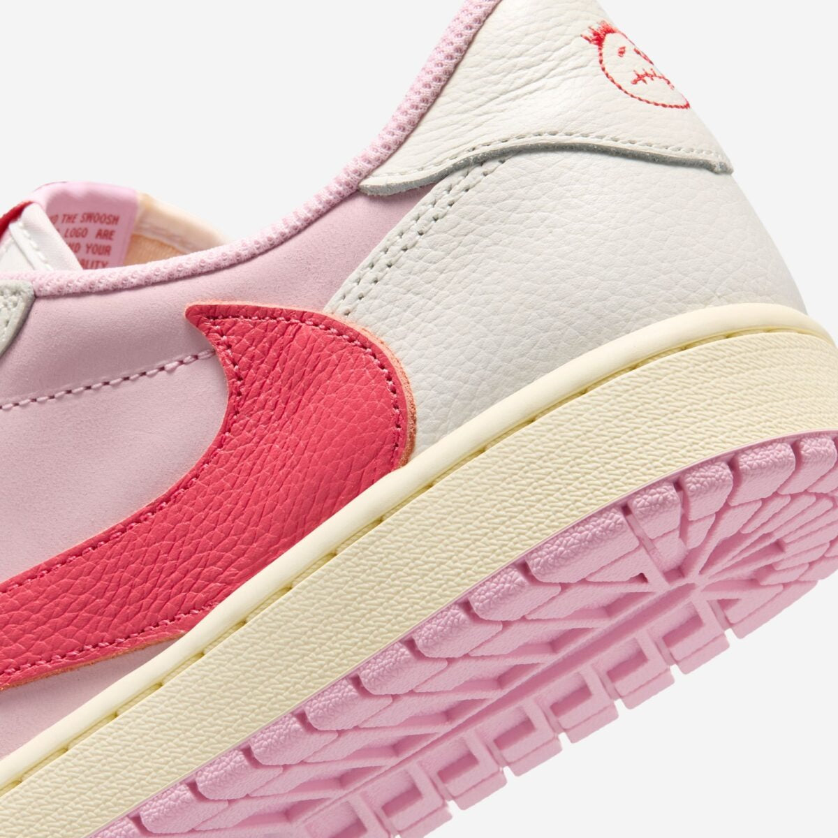 Air Jordan 1 Retro Low OG SP Travis Scott Sail Tropical Pink