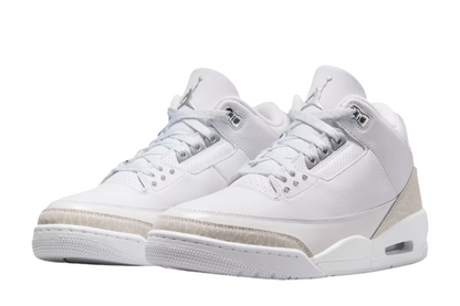 Air Jordan 3 White and Silver "PURE MONEY"