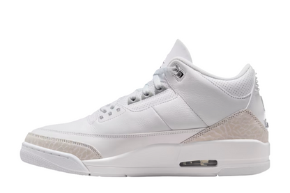 Air Jordan 3 White and Silver "PURE MONEY"