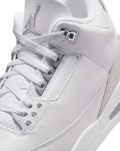 Air Jordan 3 White and Silver "PURE MONEY"