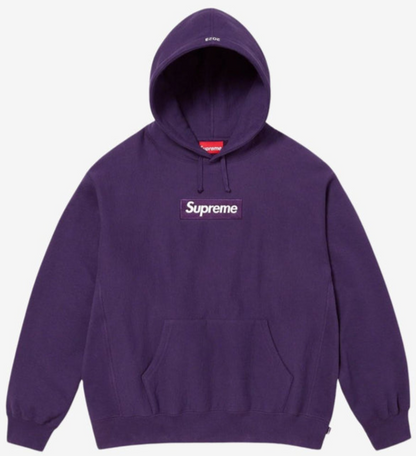 Supreme Box Logo Hoodie Purple