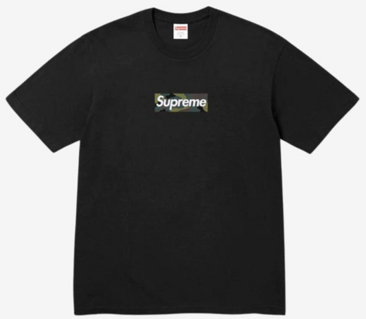 Supreme Box Logo Tee Camo Black