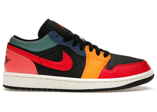 Air Jordan 1 Low SE Black Multi Color W